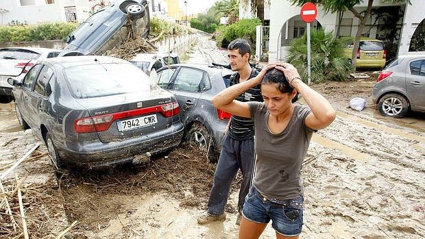 Imagen de los destrozos del temporal que azotó Almería en 2012