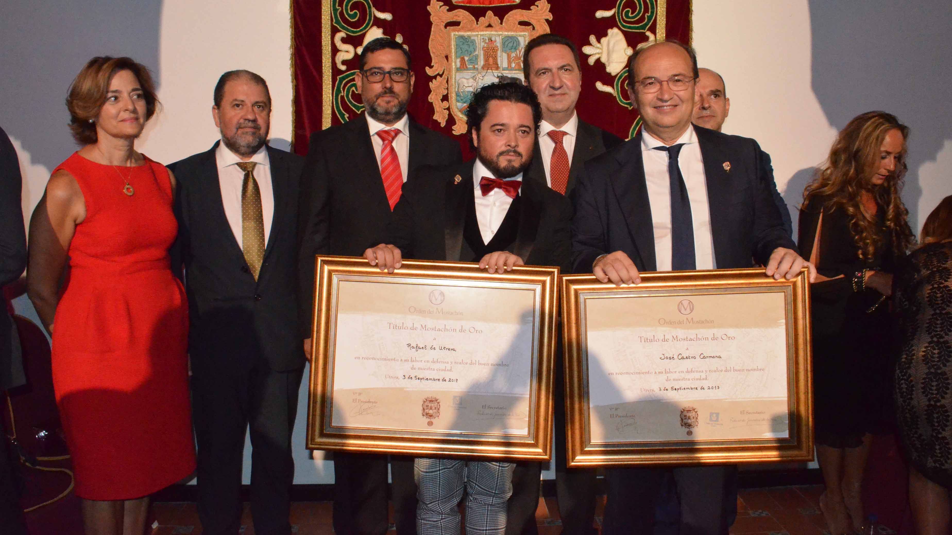 Pepe Castro y Rafael de Utrera homenajeados en la entrega del Mostachón de Oro