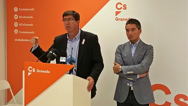Juan Marín y Manuel Olivares, líderes de C's en Andalucía y Granada, respectivamente