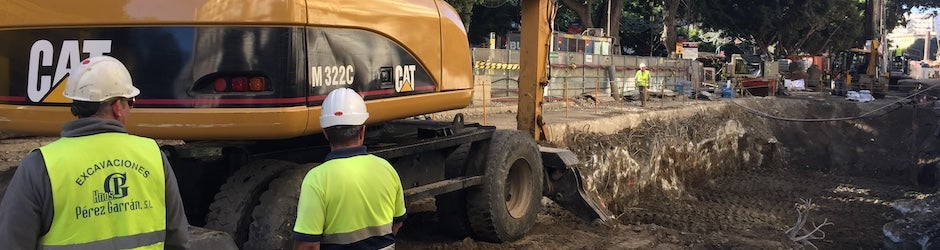 Obras del túnel del metro en la Alameda en Málaga / J.J.M.