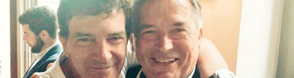 Antonio Banderas y José Cobos tras anunciar el acuerdo