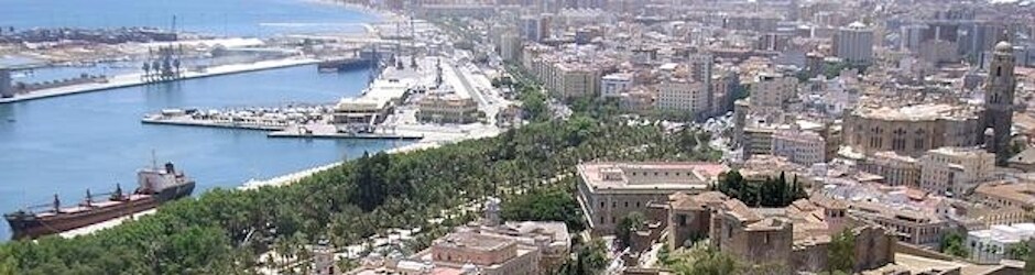 Vista de la Málaga, elegida por la ONU para formar a sus agentes