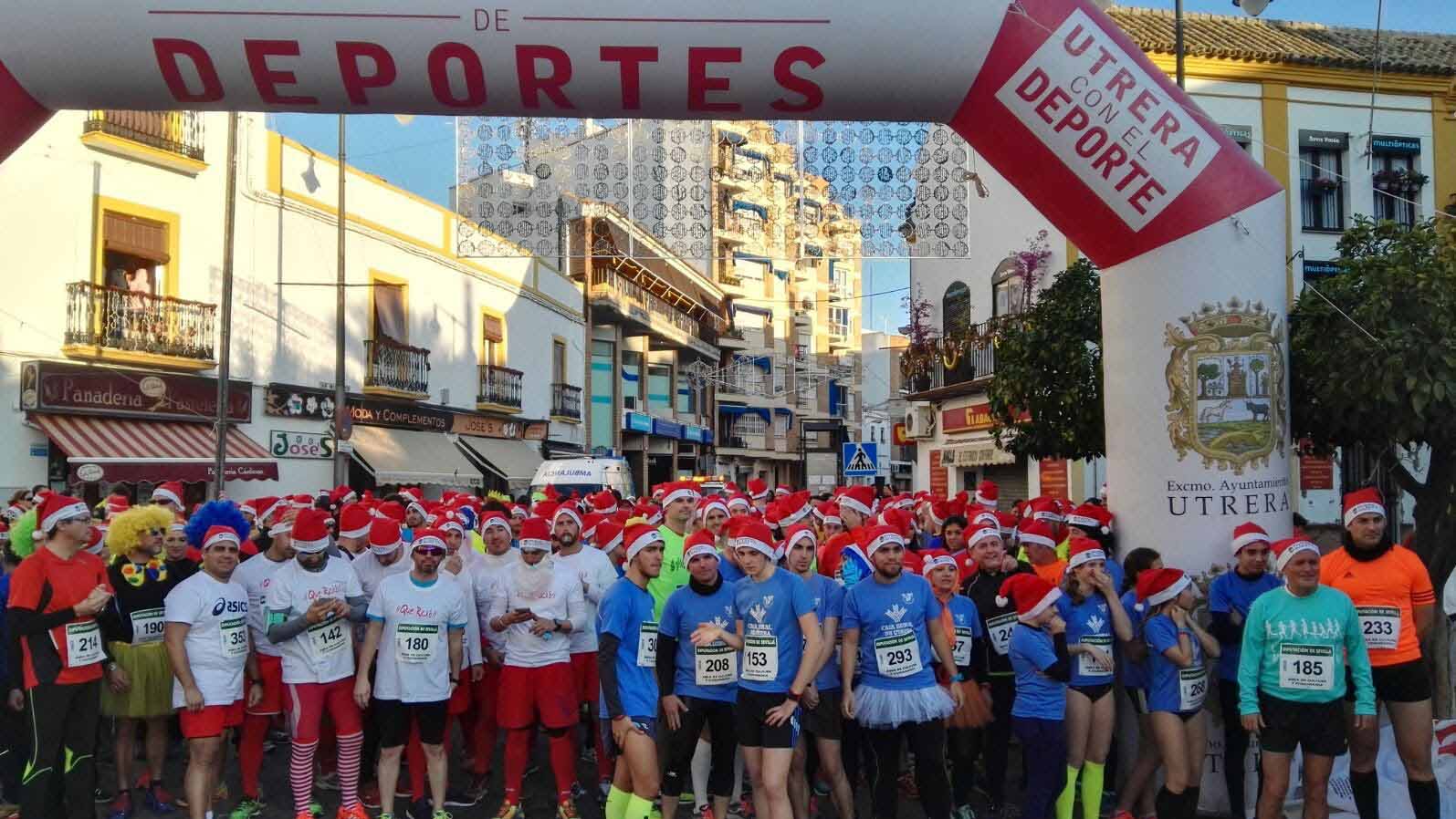 Utrera despide el año con una sonrisa corriendo la «San Silvestre»