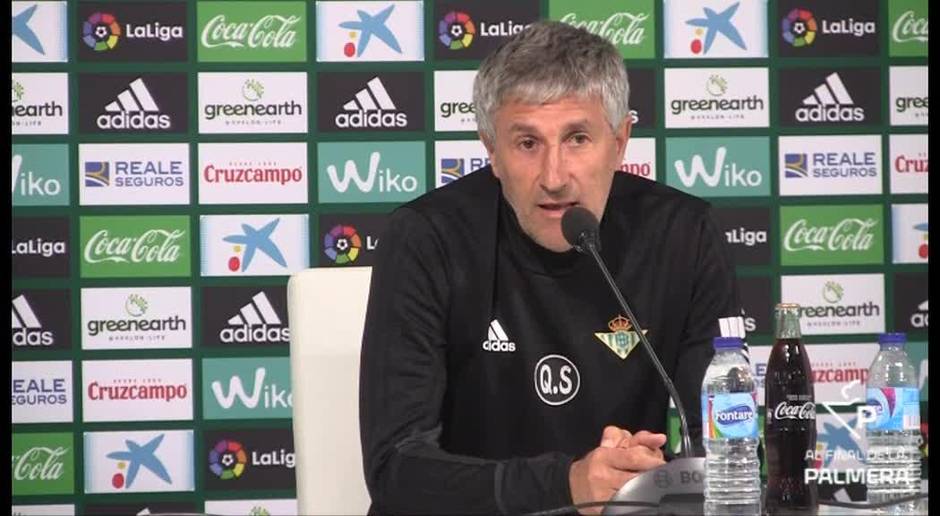 Setién valora la destitución de Montella y la llegada de Caparrós