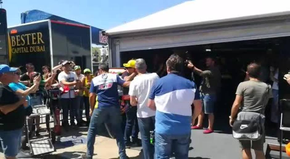 El piloto conileño Marcos Ramírez se sube al podio en el Gran Premio de Motociclismo disputado en Jerez