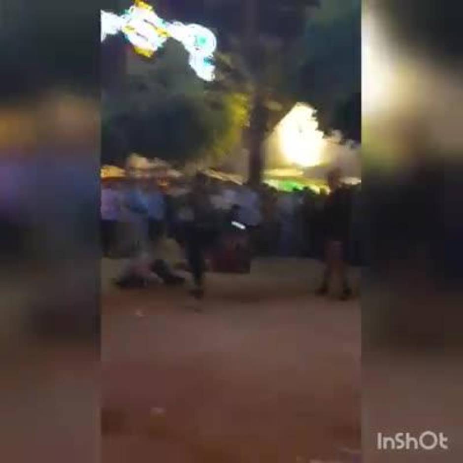 Brutal pelea en la Feria de Jerez 2018