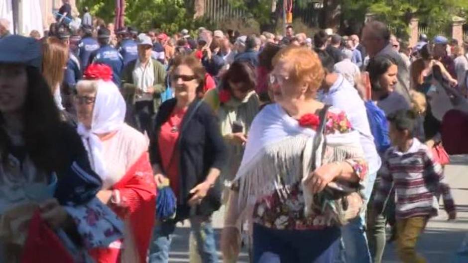 Carmena participa en las festividades de San Isidro