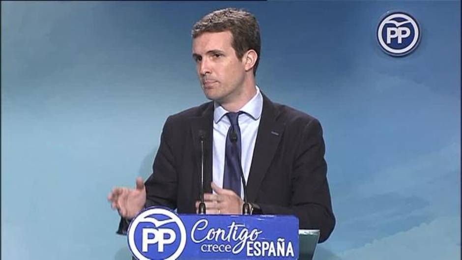 Casado dice que Sánchez tendrá que explicar con qué apoyos cuenta y a qué precio