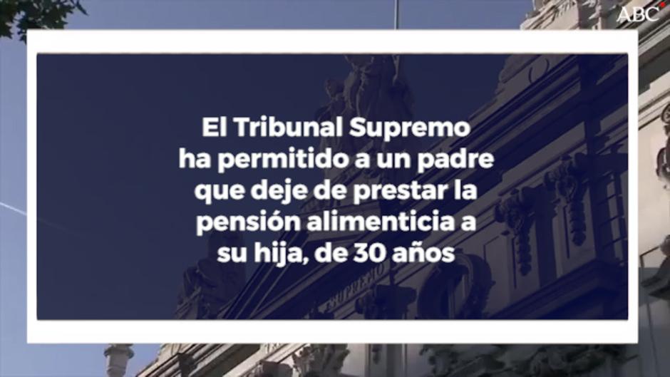 Un padre puede dejar de pasarle la pensión a su hija por no aprobar la Universidad