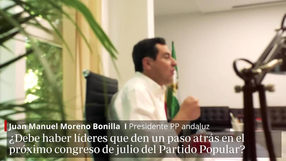 El presidente del PP andaluz, Juan Manuel Moreno Bonilla, analiza la situación actual del Partido Popular