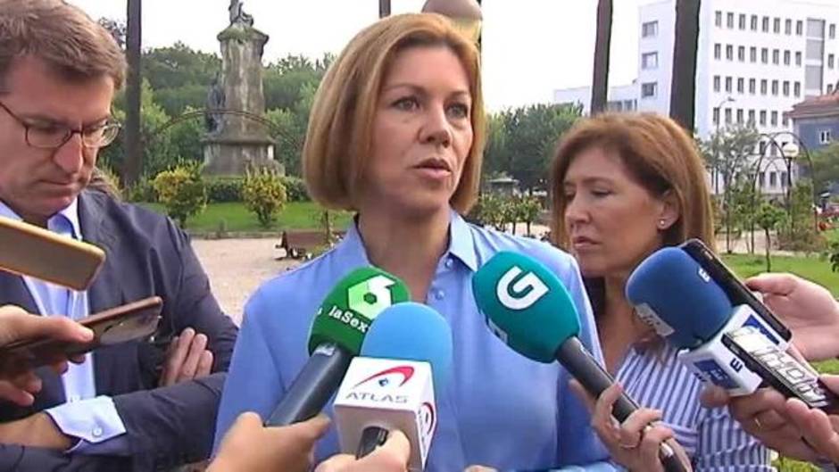 Cospedal tacha de "golpe muy grave para la democracia" que sea Podemos quien decida el futuro de RTVE