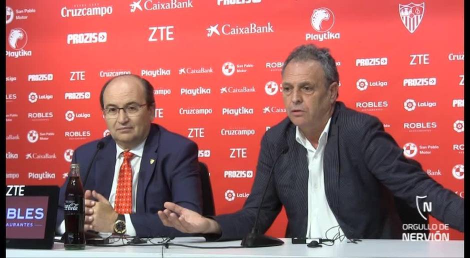 Caparrós y Castro se refieren al futuro de Nzonzi y Banega en el Sevilla