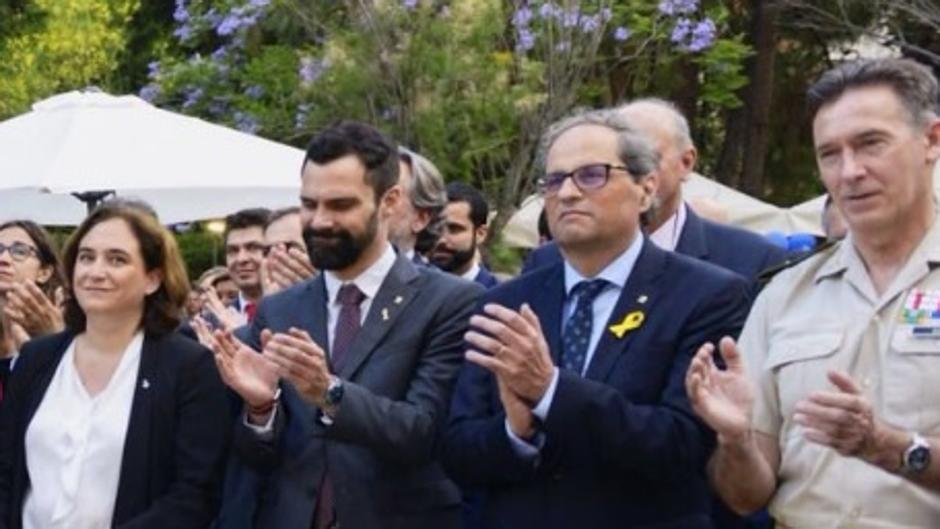 Quim Torra se da un baño de realidad diplomática en el consulado de los Estados Unidos en Barcelona