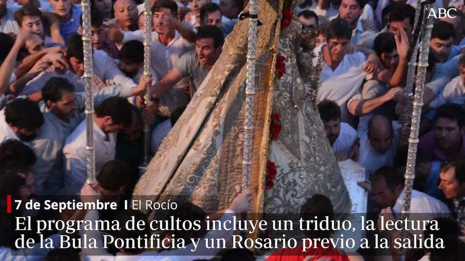 La procesión del Centenario de la Coronación de la Virgen del Rocío será de madrugada