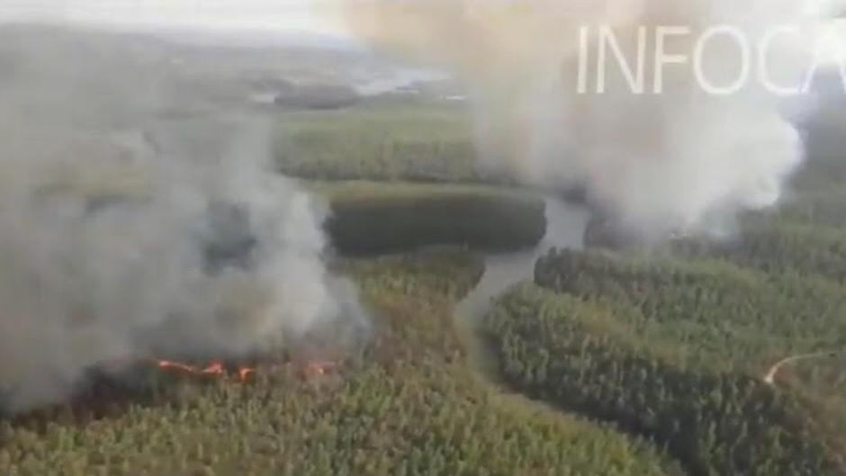 Declarado un nuevo incendio forestal en Huelva, esta vez en Almonaster la Real