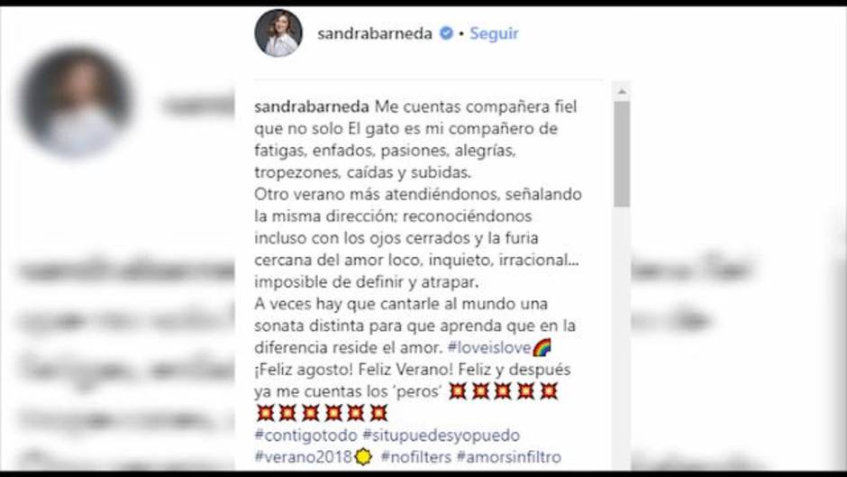 Sandra Barneda le declara su amor a Nagore Robles