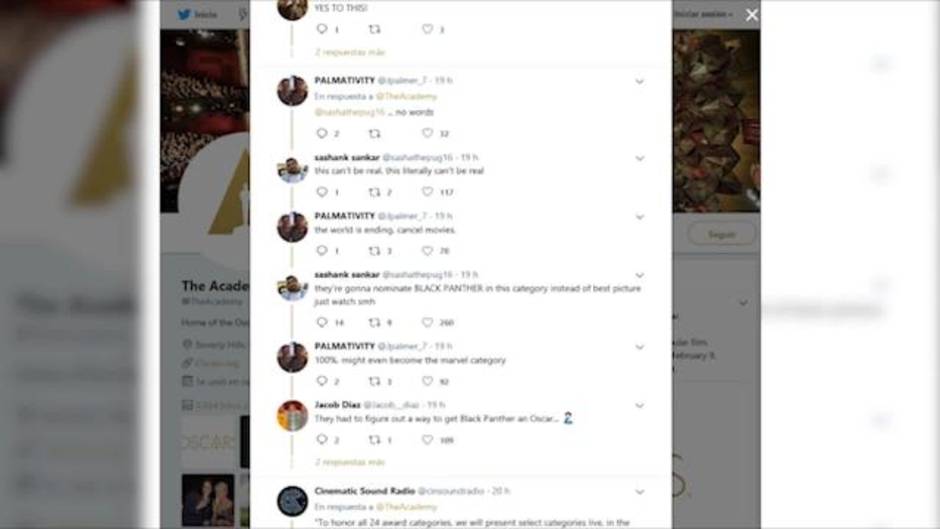 Hollywood critica los cambios en los Oscar