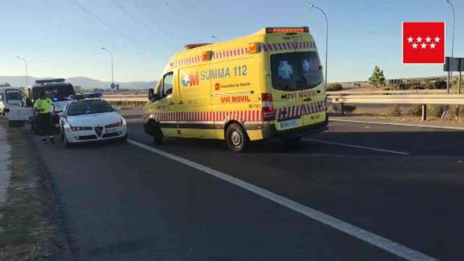 En estado crítico un motorista tras sufrir un accidente en la localidad madrileña de Alcobendas