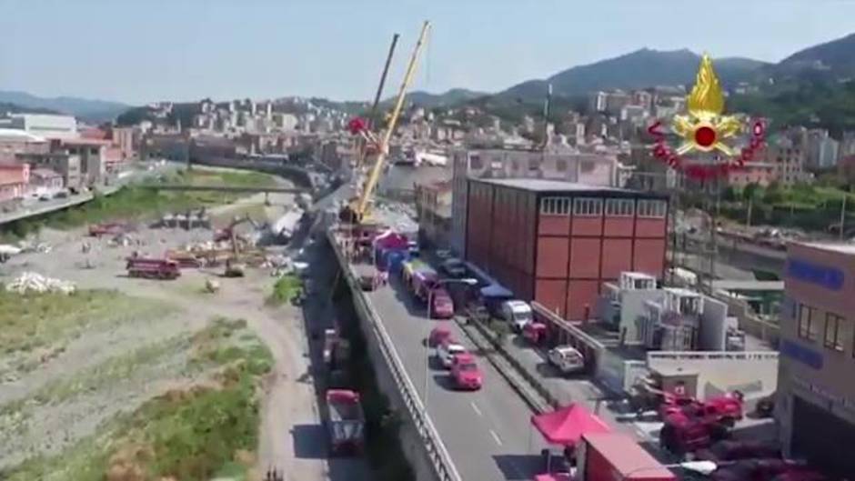 Asciende a 41 la cifra de muertos en el puente Morandi