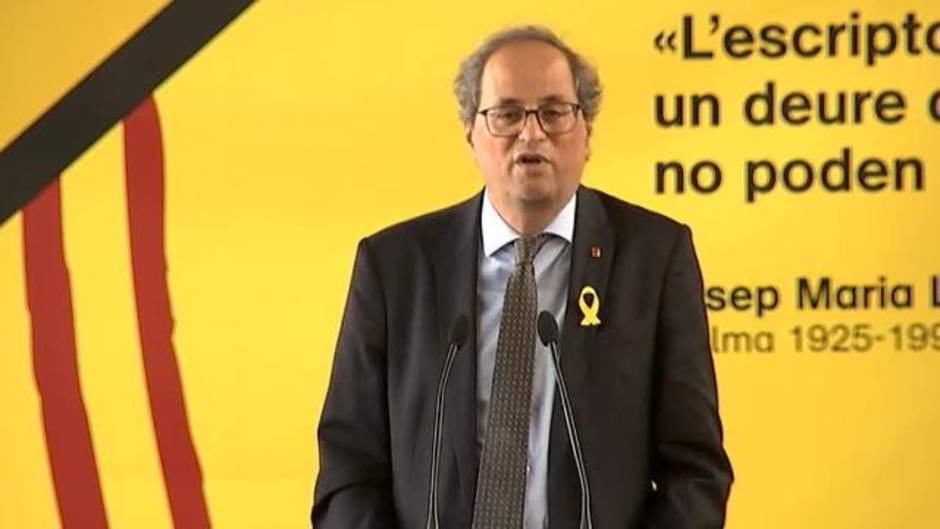 Torra: "Vamos a acusar al Estado español de esta farsa"