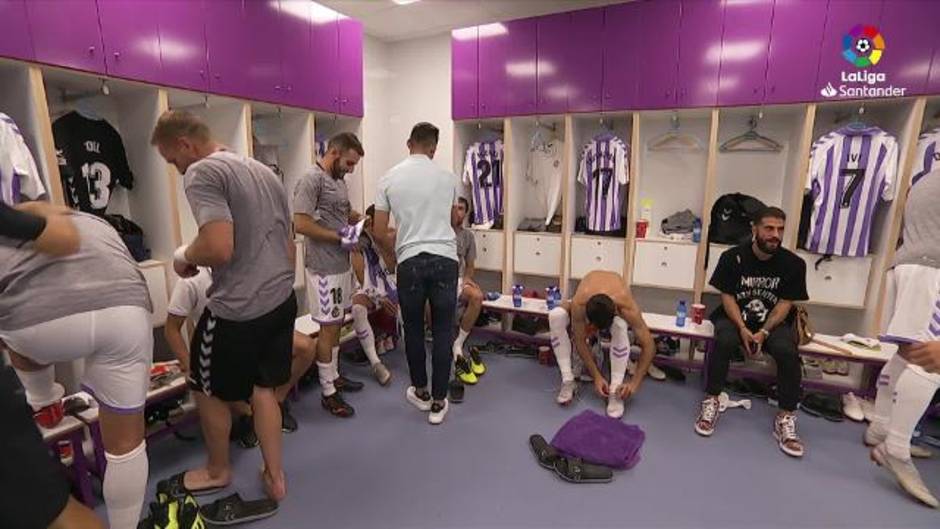 Jornada 4. Vestuario del Real Valladolid antes de medirse al Alavés en Zorrilla (0-1)