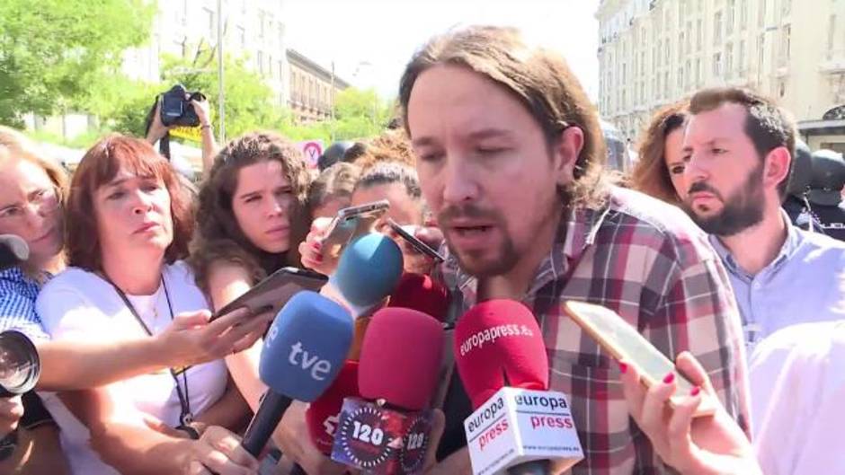 Iglesias sobre pensionistas: "No se les puede tratar a empujones"