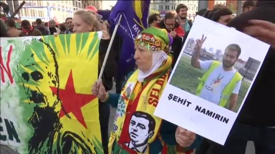 Protestas en Berlín por la visita oficial de Erdogan a Alemania