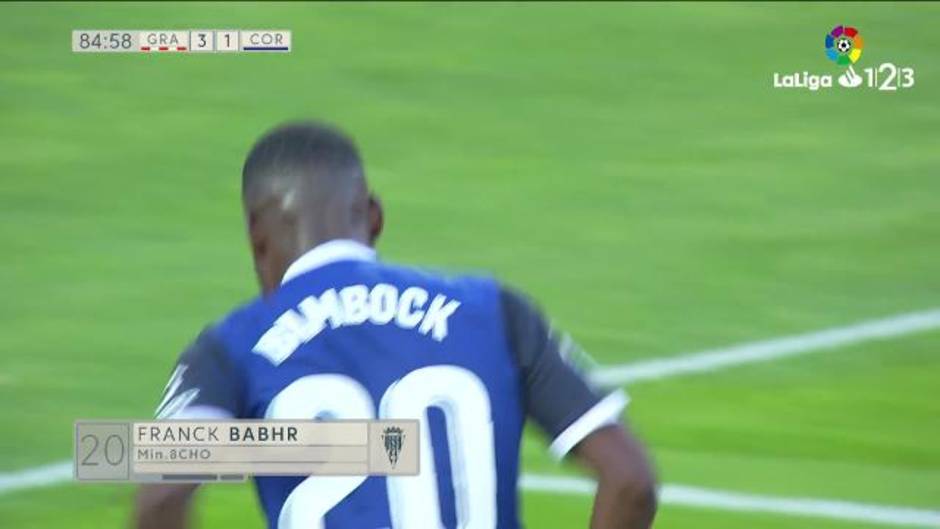 Gol de Franck-Yves Bambock (3-2) en el Granada 4-2 Córdoba