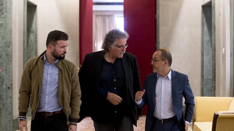 Rufián se desmarca de Torra y le advierte: «Por los diputados de Esquerra en Madrid solo habla Esquerra»