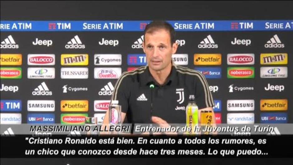 Allegri no se moja por la polémica de Cristiano