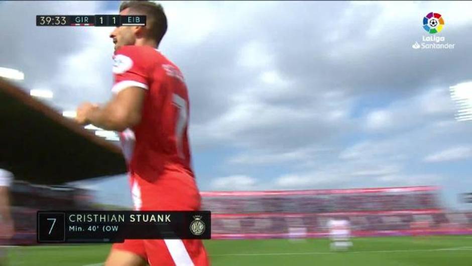 Gol de Stuani (1-1) en el Girona 2 - 3 Eibar