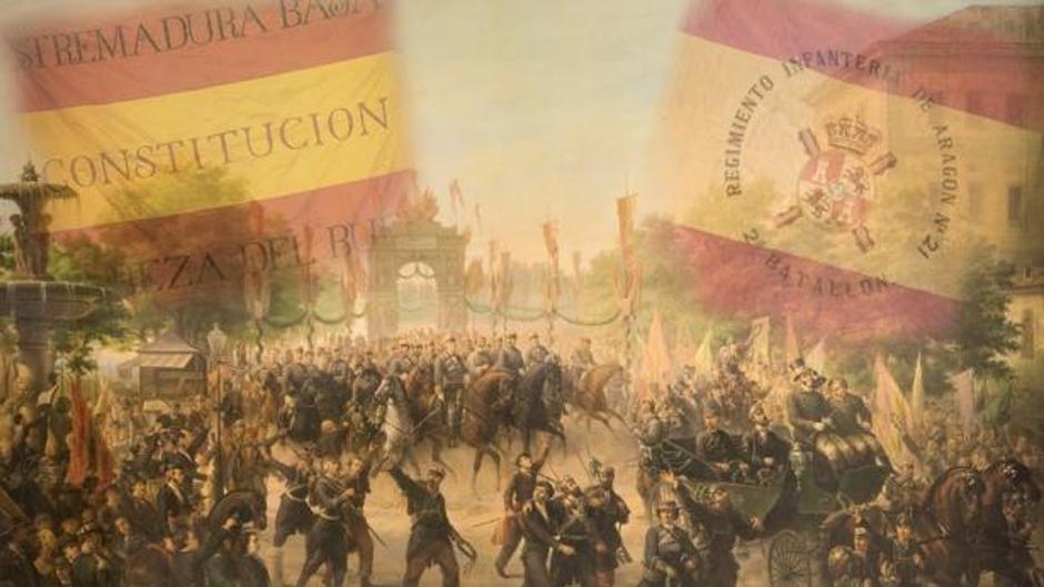 Vea el vídeo de presentación de la exposición «Rojo, amarillo, rojo: la bandera de todos. 175 aniversario»