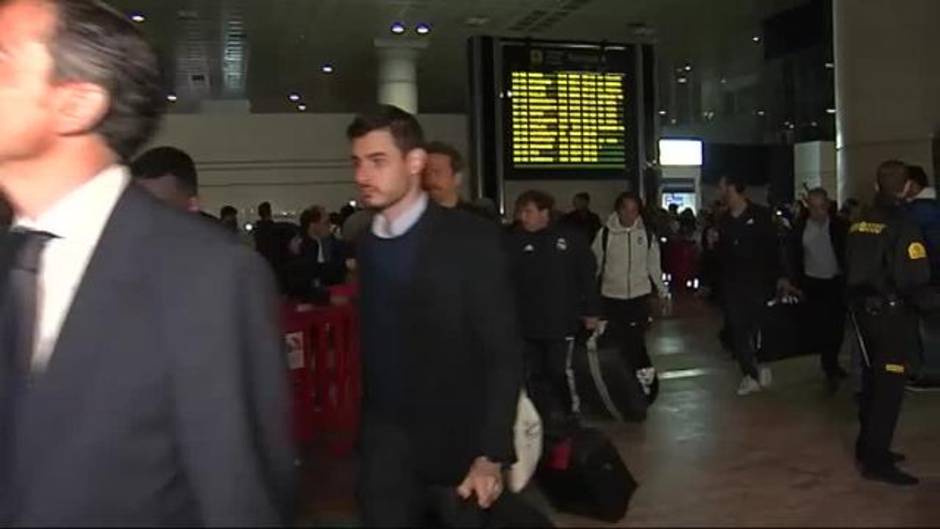 Calurosa bienvenida al Real Madrid en Barcelona