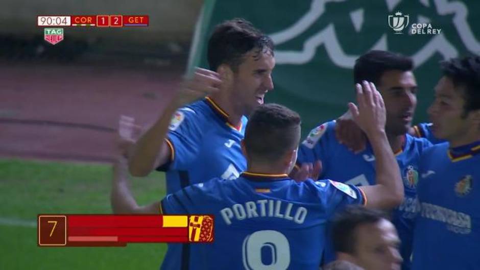 Gol de Mata (1-2) en el Córdoba 1-2 Getafe