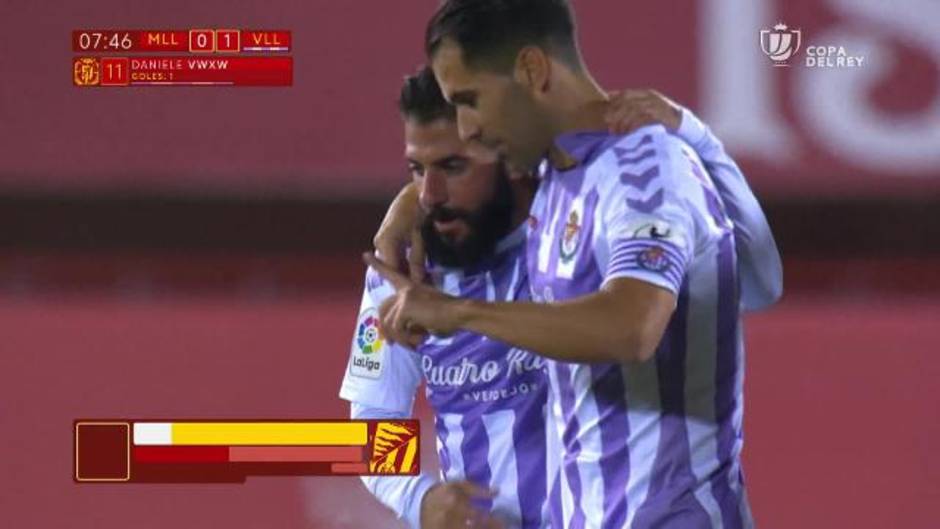 Gol de Verde (0-1) en el Mallorca 1 - 2 Real Valladolid