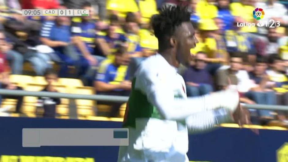 LaLiga 123 (J12) Gol de Sory Kaba (0-1) en el Cádiz 5-1 Elche