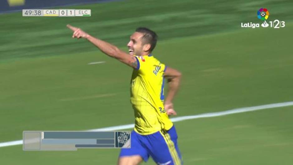 LaLiga 123 (J12) Gol de Roberto Correa (1-1) en el Cádiz 5-1 Elche