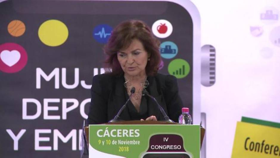 Carmen Calvo asegura que la igualdad "no es una moda"