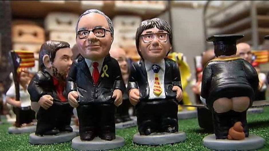 'Caganers' de lazo amarillo y políticos presos