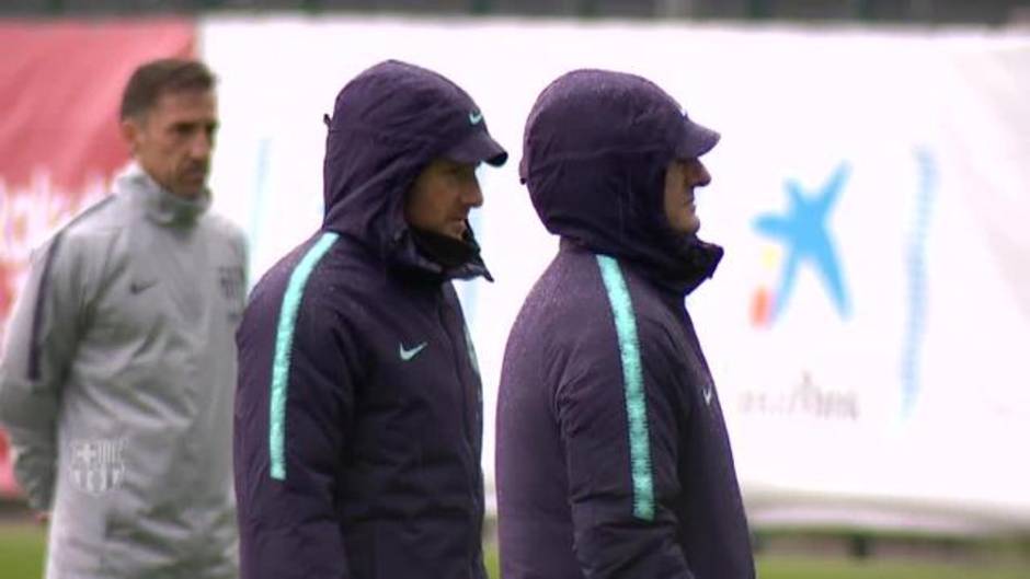 Nueva sesión de entrenamiento en Can Barça