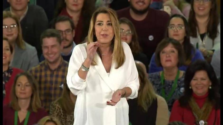 Susana Díaz agradece a Sánchez su apoyo durante la campaña