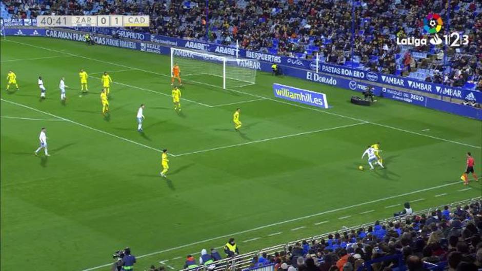 LaLiga 123 (J16): Resumen y gol del Zaragoza 0-1 Cádiz