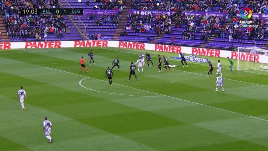 LaLiga Santander (J14): posible penalti sobre Toni Villa en el Real Valladolid 2 - 4 Leganés