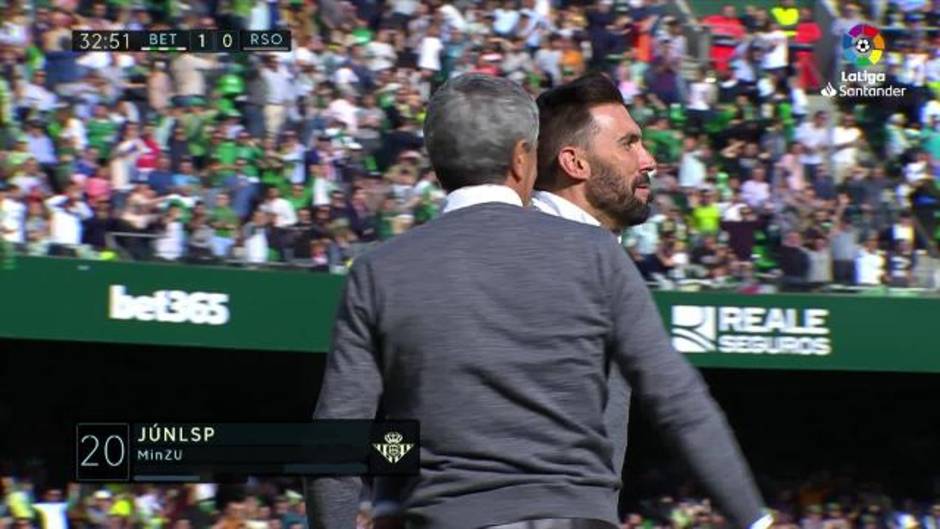 Gol de Junior (1-0) en el Betis 1-0 Real Sociedad