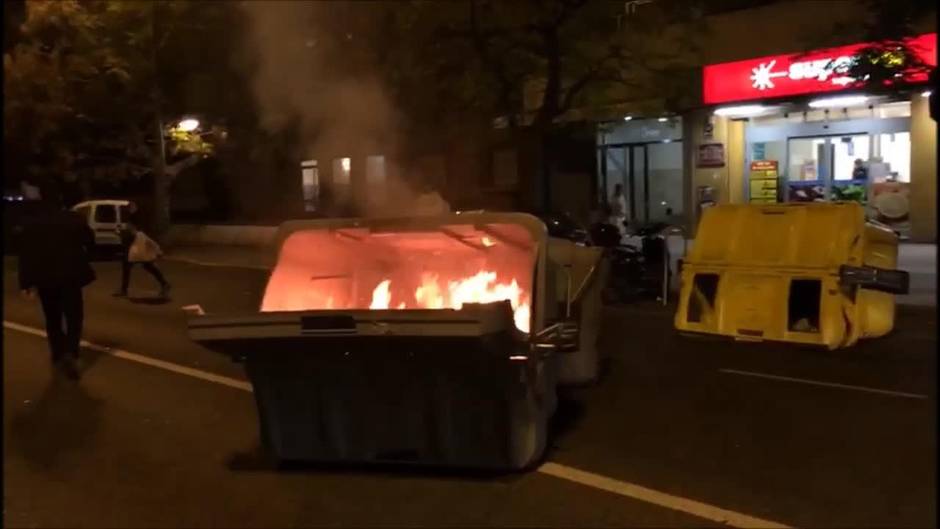 Incidentes en la manifestación antifascista de Cádiz