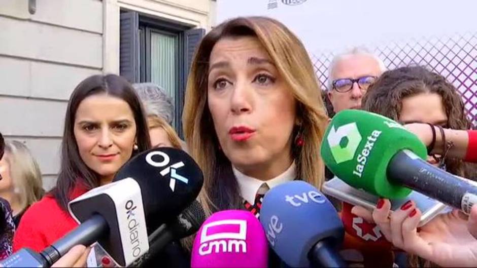 Susana Díaz: "Los partidos que se llaman constitucionalistas tendrán que decir si están dispuestos a blanquear a Vox"