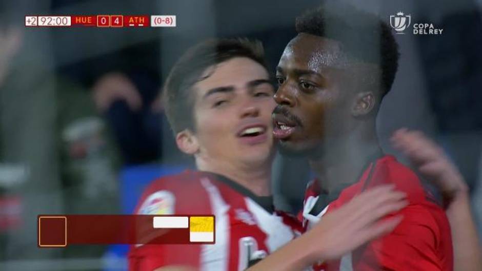 Gol de Williams (4-0) en el Sociedad Deportiva Huesca 0 - 4 Athletic Club de Bilbao