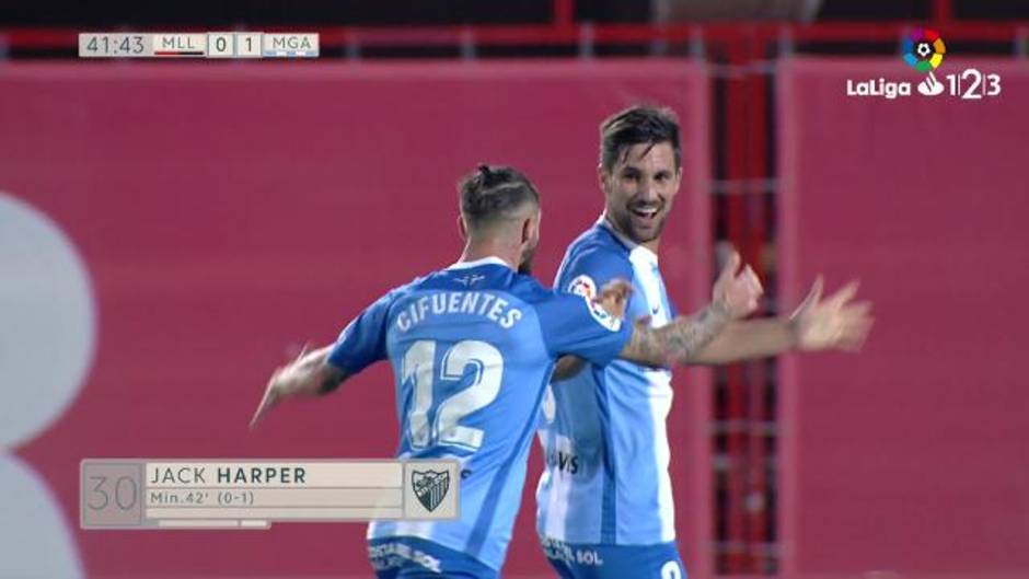 LaLiga123 (J17) Primer gol del Mallorca 1-Málaga 2