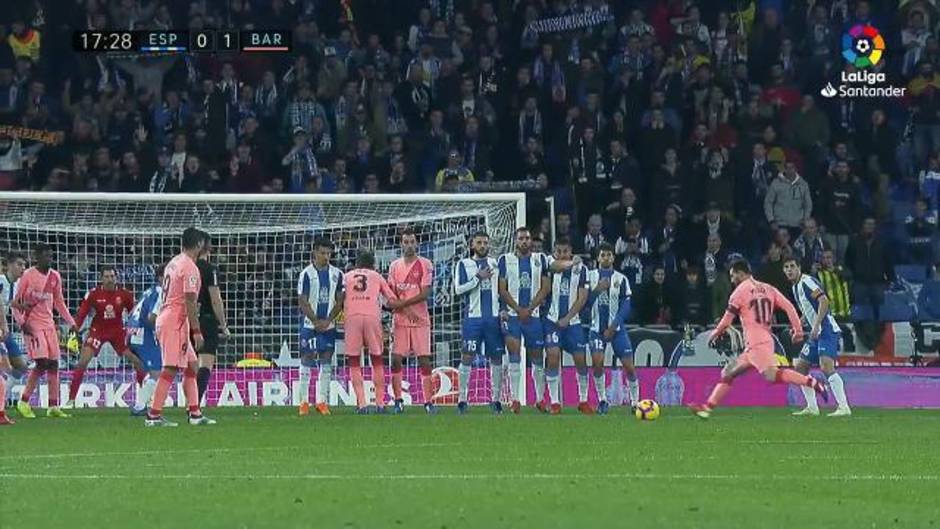 Gol de Messi (0-1) en el Espanyol 0-4 Barcelona