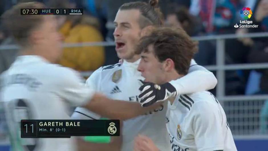 Gol de Gareth Bale (0-1) en el Huesca 0-1 Real Madrid